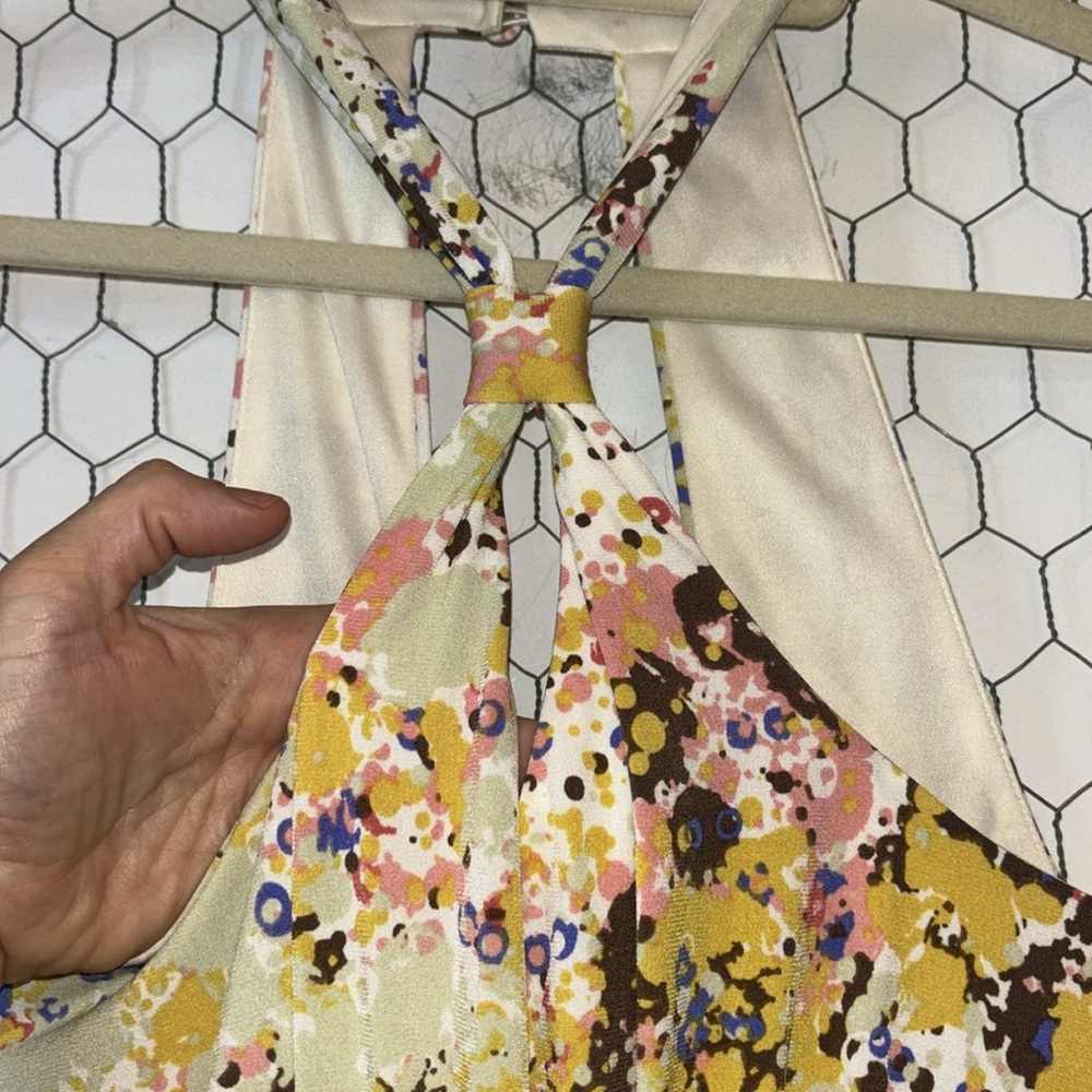 NWT Guess Winona Multicolor Maxi Dress - Picture 3 of 15